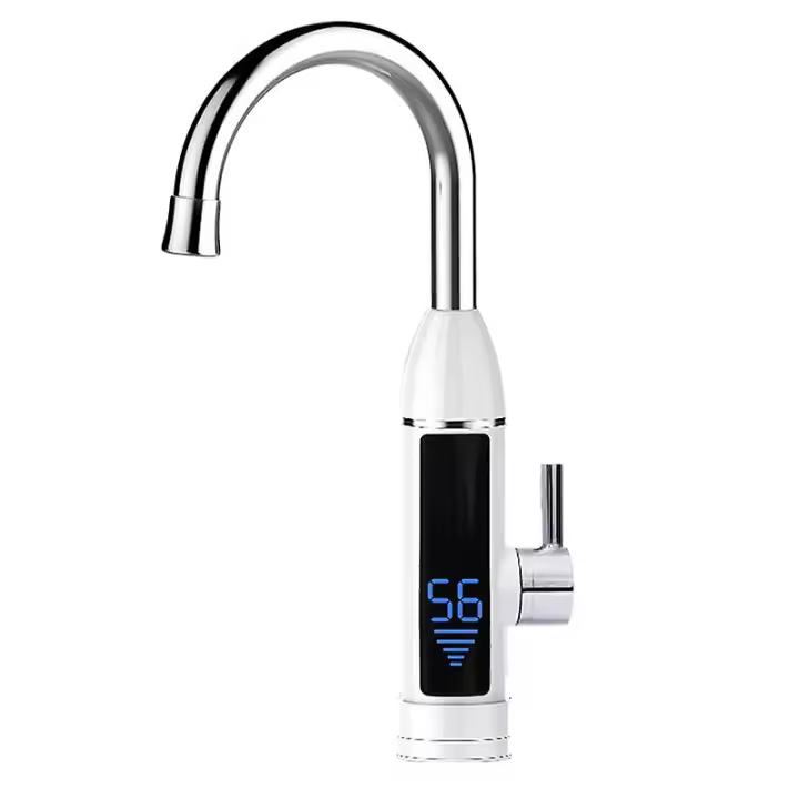 Electric Sink Faucet With Led Temperature Display - 1