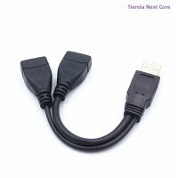 Cable De Extensión De Poder USB 2.0 Negro 1 a 2 Hembra a Macho Doble Divisor Adaptador Cable De Datos Eelhoe - details 3