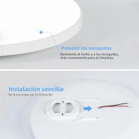 Luz De Techo Redonda LED Impermeable Y a Prueba De Insectos Para Baño Y Dormitorio Iluminación Moderna Para Sala De Estar Y Cocina - details 8