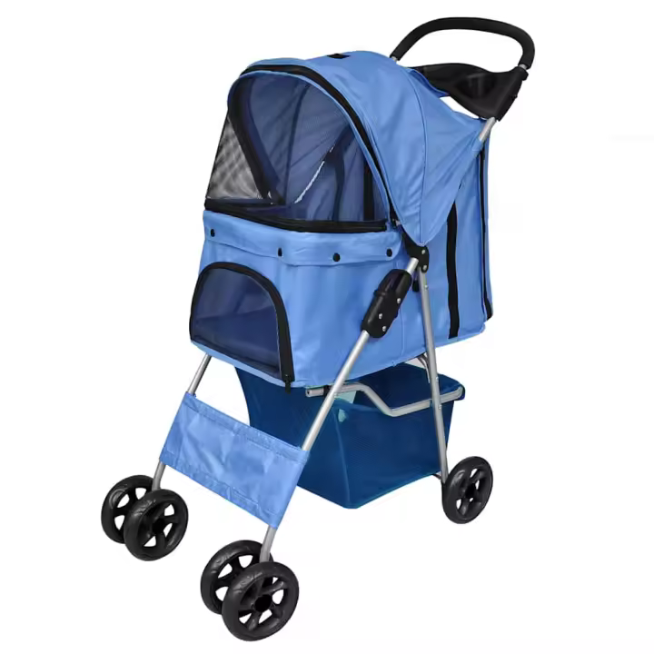 vidaXL Cochecito plegable para mascotas perro/gato - 1