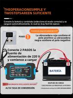 Cargador De Batería Para Coche EAFC Inteligente Rápido 12V 6A Con Pantalla LCD Reparación De Pulso Mantenimiento Automático Para Baterías De Agua Y Ácido Lead-Acid - details 11