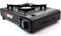 Camping gas, Hornillo de Gas Portátil QBAK con Encendido Automático – Cocina de Camping con Cartucho de Gas Butano – Estufa Compacta, Potente y Segura para Camping, Excursiones, Playa o Caravanas – Color Negro – Incluye Maletín de Transporte - details 2