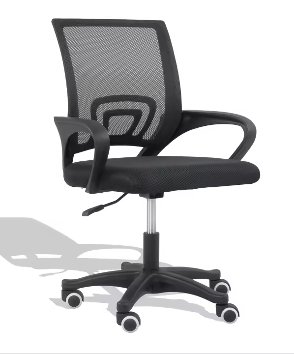 ORION91oficial® - Silla de Escritorio, Oficina, Estudiar, Color Negro🖤 Respaldo Ergonómico Transpirable Malla negra y Asiento negro, Oficina, Academia, Escritorio, Teletrabajo - SpazioLuzio - 1