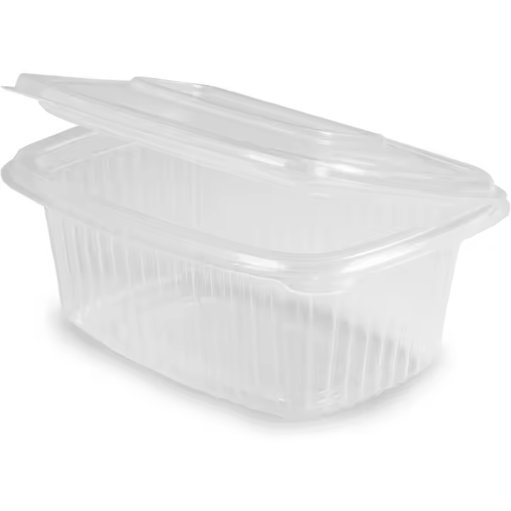 C.A | Envases para Comida con Tapa Bisagra 🍱 | Rectangulares Reutilizables | Microondas y Congelador - 1