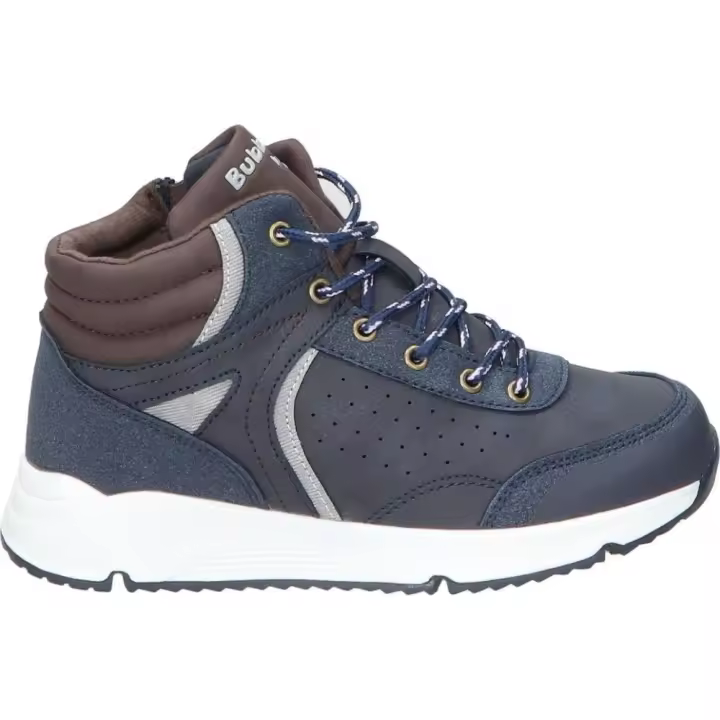 BUBBLE | Botas de Invierno Bubble para Niño – Botas en Color Azul Marino y Detalles Marrones – Botas Navy con Cordones y Cremallera – Cómodas – Versátiles – Estilo Casual – Modelo C1171-L - 1