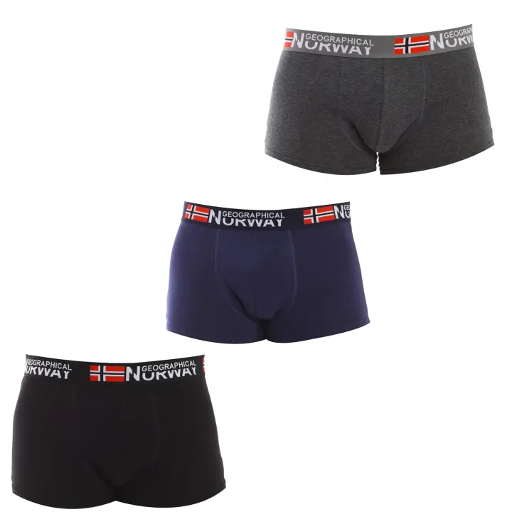 Geographical Norway-Pack-3 Bóxers con Frontal Anatómico GN1000 para Hombre - 1