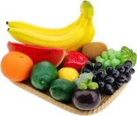 Decoración De Frutas Artificiales 10/11 PCS Banana Grape Lemon Kiwi Orange Apple Peach Strawberries Para El Hogar Material PE - details 14