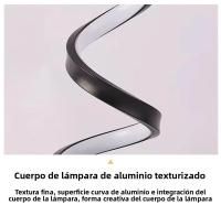 Lámpara De Escritorio RGB LED Blanco Luz Nocturna USB Dimmer Espiral Serpiente Lectura Luz De Escritorio Decoración Dormitorio Botón De Encendido Y Apagado - details 19