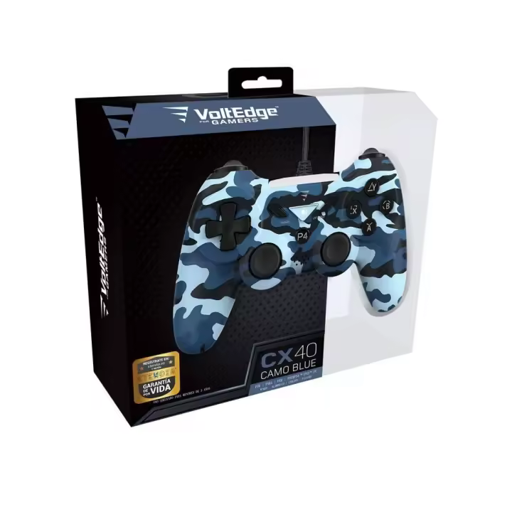 MANDO CON CABLE VOLTEDGE CX40 ELIGE TU COLOR PARA PLAYSTATION 4 PLAYSTATION 3 Y PC VERSIÓN ESPAÑOLA GARANTÍA EUROPEA - 1