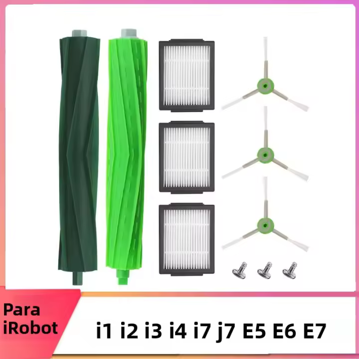 TK Filtro Hepa Y Cepillo Lateral De Repuesto Para Aspiradoras iRobot Roomba E I J Series E5 E6 I7 I6 I1 I2 I3 I3+ I4 I8 E7 Partes De La Máquina Limpiadora - 1