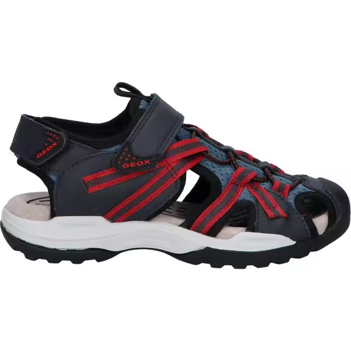 Geox J450RB 014ME J BOREALIS boy sandals with padded insole and flexible non-slip sole, made from breathable imitation leather and textile lining, perfect for spring/summer. - 1