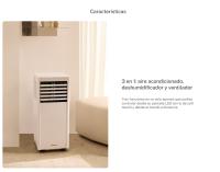 CREATE - Aire acondicionado portátil 3 en 1 7000BTU con deshumidificador 36L/día, color blanco - SILKAIR HOME 36L - details 1