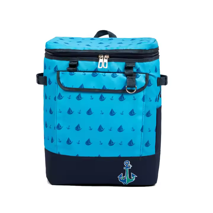 Anemoss Mochila Nevera portátil 25L aislante azul para picnic y actividades al aire libre - 1