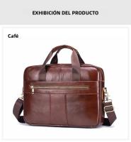 Bolso De Negocios Para Hombre SCHLATUM De Cuero Genuino Gran Capacidad Con Portátil Bolsa De Mano Para Oficina Y Viajes - details 11