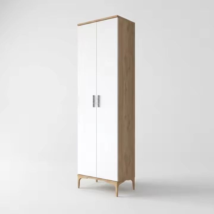 ProduceShop - Armario multiusos de 2 puertas ahorraespacio Teca - 1