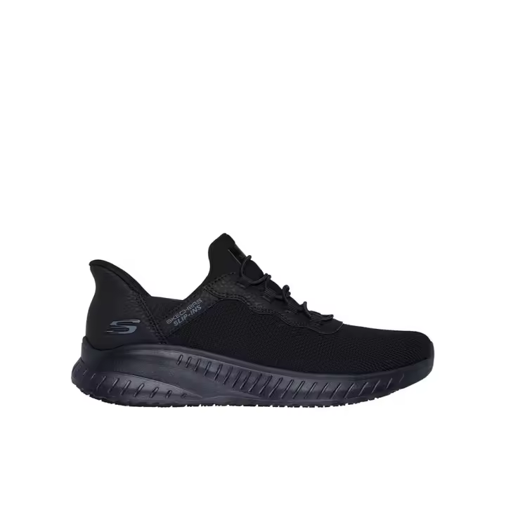 Skechers Zapatillas Slip-ins Work Squad Chaos SR Jasul Negro de Mujer modelo 108194EC_BLK con suela de 3cm y cordones elasticos 88758 - 1