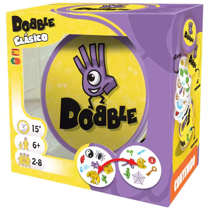 Juego Dobble se basa en la velocidad, observación y reflejos (Asmodee DOB01ES) - 1