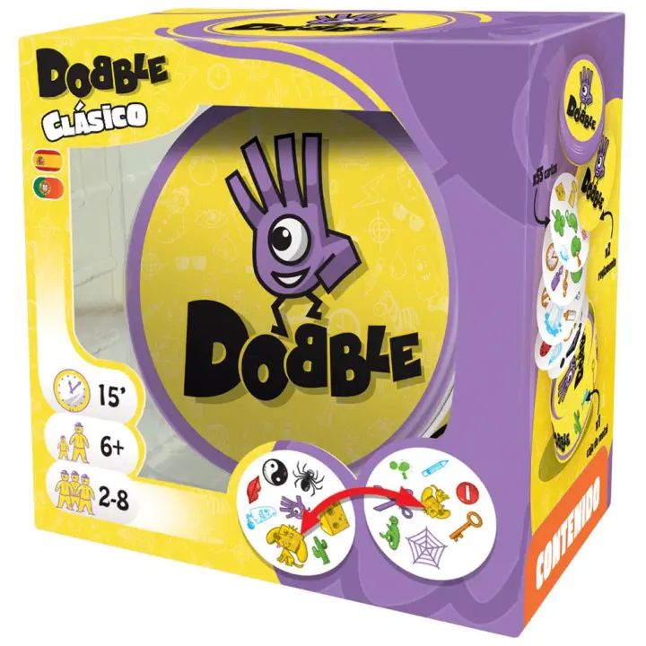 Asmodee - Juego Dobble se basa en la velocidad, observación y reflejos (DOB01ES) - 1