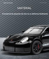Modelo De Coche De Metal 1:32 GT3RS Juguete Deportivo Con Puertas Abiertas Y Función Retroceso Luz Y Sonido Vehículos De Carreras Regalos Para Niños - details 2