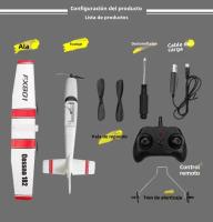 Avión RC FX801 Cessna 182 Control Remoto Vuelo Duradero Material Esterlina Regalo Para Niños Modelos De Avión De Espuma - details 6