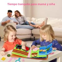 Libro Ocupado De Montessori Para Niñas Juguetes Educativos De Aprendizaje Temprano En La Guardería Actividades Diarias De Aprendizaje Viajes - details 8