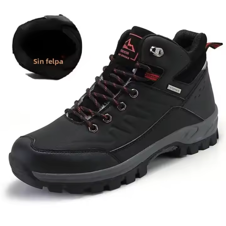 Botas De Invierno Para Hombre Calzado De Cuero De Alta Calidad Botines De Nieve Para Exteriores Y Senderismo Talla 39-46 - 1