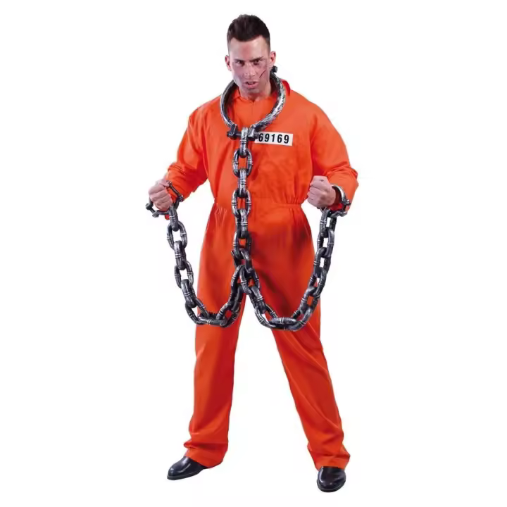 Guirca Disfraz Corredor de la Muerte Convicto Adulto Talla 52-54 - Original y Auténtico - 1