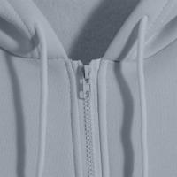 Sudadera De Mujer Con Capucha Y Cremallera De Primavera Otoño Color Sólido Manga Larga Bolsillos Cierre De Cremallera Exteriores - details 43