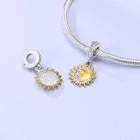 Encantos Originales De Plata 925 Para DIY Pulsera Y Collar Joyería Para Mujer Con Deseño De Sol Y Luna Joyas Delicadas - details 55