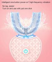 Cepillo de dientes ultrasónico automático,Cepillo De Dientes En Forma De U,Cepillos de dientes ultrasónicos de 360 \u200b\u200b° Cepillo de dientes eléctrico y Kit de blanqueamiento dental,para Cargar IPX7 a Prueba de Agua - details 1