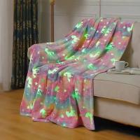 Manta De Terciopelo Para Noche Unicornio Dinosaurio Halloween Fútbol Cálida Suave Suave Anti-pelusa Para Niños - details 16