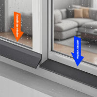 Barra De Bloqueo De Agua Para Ventanas Deslizantes 100cm Material De Goma Aislante Y Resistente Al Viento Para Hogar Y Balcones - details 2