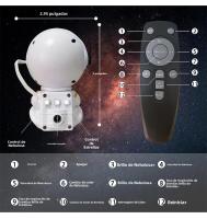 Proyector De Astronauta LED Luz De Noche Galaxia Decoración De Escritorio Cielo Estrellado Creación De Ambiente Para Dormitorio Hogar - details 1