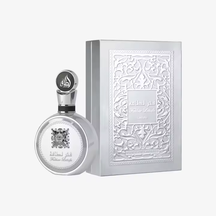 Lattafa - Fakhar Platin EDP 100 ml para hombre y mujer, fragancia aromática fougère con notas de bergamota, guayaba e incienso - 1