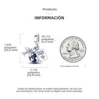 Encantos De Viaje Para Café Plata Charms Para Perros Y Gatos Corazón De Cuentas Adecuados Para Pulsera Original DIY Tendencia Clásica Vintage Romántica - details 36