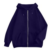 Sudadera De Mujer Con Capucha Abrigo Casual De Color Sólido Otoño E Invierno Con Bolsillos Y Cierre De Cremallera Largo Manga Para Calle - details 16