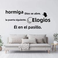 Pegatina De Pared Moderna 'Puedo Hacer Todo a Través De Cristo' Verso De La Biblia En Español Decoración Para El Hogar Resistente Al Agua Y Desmontable - details 16