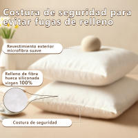 Pack Rellenos de Cojín 45x45 Fibra Hueca Siliconada, Forro de Microfibra Alta Calidad, NO TNT, Resistente y Suave - EasySpeed - details 3
