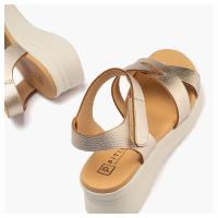 Sandalias planas de Mujer PITILLOS 11292 ORO SANDALIA PALA CRUZADA ORO 38454 26V - details 3