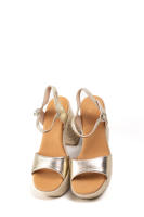 Sandalias doradas con Plataforma Mujer con Tacón Ancho de Bloque Diseño Elegante y Moderno Primavera Verano 2026 Cierre Hebilla Paloma Wang - details 4
