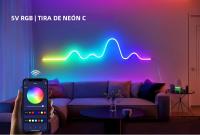 Tira De LED Neón Bluetooth USB 5M/16.4FT WS2812B RGBIC DC5V Con Efecto De Persecución Para Decoración De Pared Y Habitación - details 0