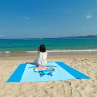 Manta De Playa Dolphin Ukiyo-i Impermeable Y Anti-Sand Non-stick Plegable Portátil Para Picnic Resistentes a La Humedad Y Linterna Bordes Reforzados - details 1