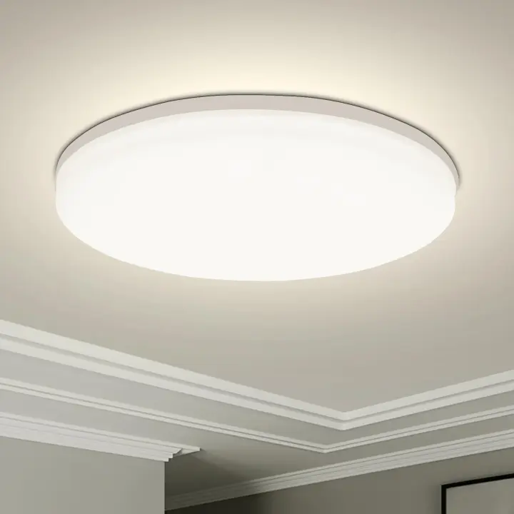 Lámpara De Techo LED Minimalista Redonda Para Ahorro De Energía 18/24/36/48W Luz De Vivienda Para Sala De Estar Corredor Estilo Moderno Color Blanco - 1