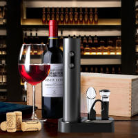 Set De Abrevidrios Automático Y Reutilizable Eléctrico Para Botellas De Vino Con Recorrido De Garrafa Incluido Para Fiesta En Cocina Hogar - details 1