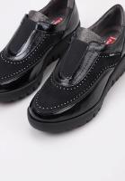Fluchos F1827 Mocasines Con Cuña Mujer Negro - details 2