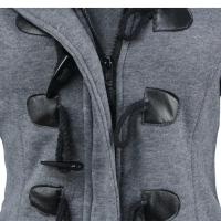 Abrigo Casual Para Mujer Con Capucha Cierre De Cremallera Outerwear Estilo Básico De Poliéster Talla 5XL Colores Variados - details 10