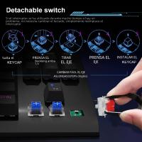 Teclado Mecánico De Juego E-YOOSO Z77 Rainbow 87 Teclas Con Switches Rojos Negros Marrones Y Azules Para PC Laptop Con Cable USB - details 7