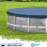 Cobertor para piscinas desmontables INTEX metal y prism frame 366 cm - details 3
