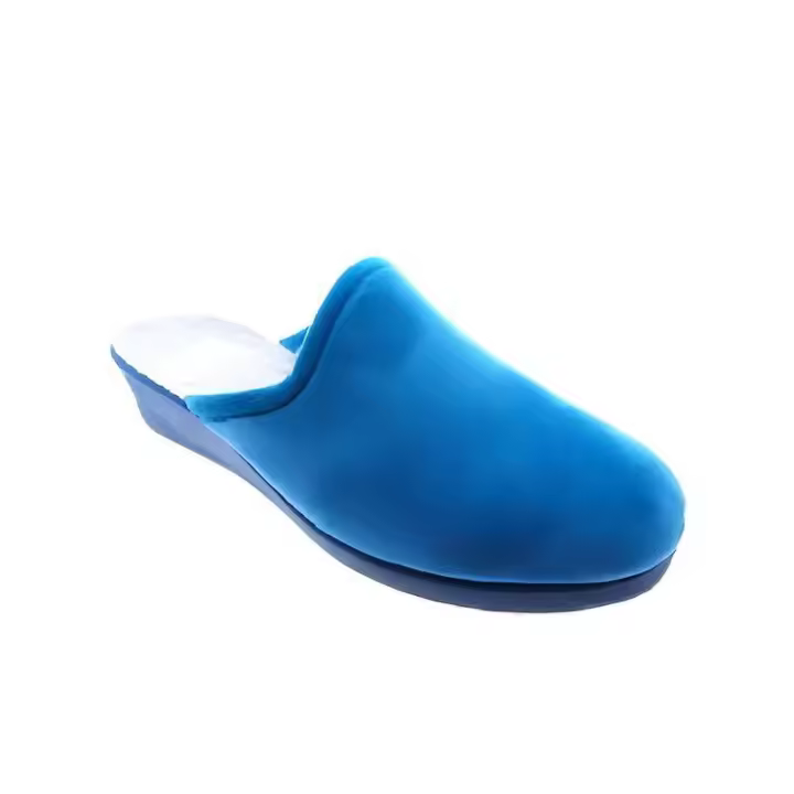 Mº1450 CHINELA TEJANO TEJIDO TIPO TERCIOPELO MARCA PERVERSA SUELA CON CUÑA MUY COMODA Y AGRADABLE PARA EL PIE" - 1