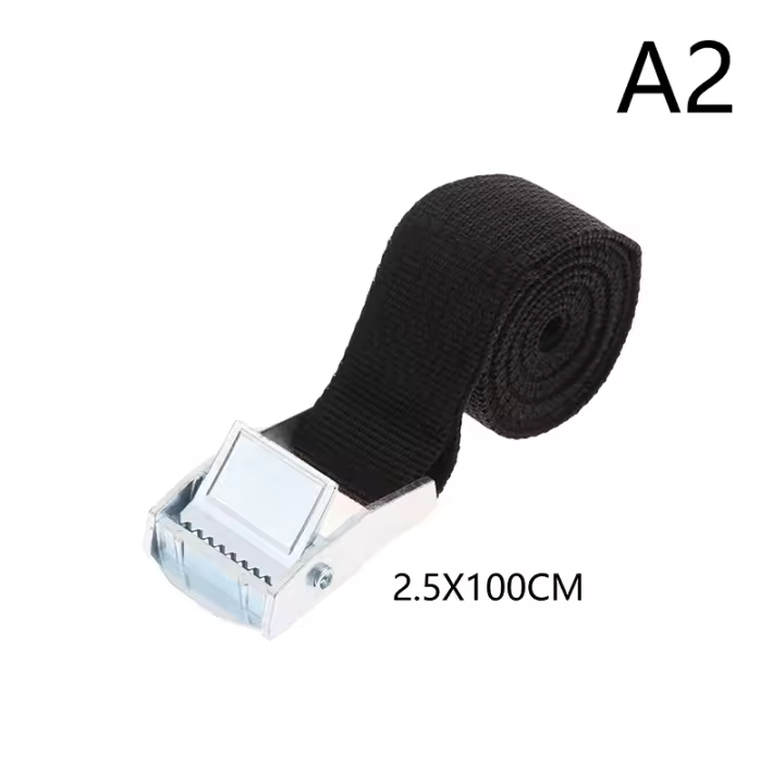 Cinta De Tensión Para Coche 1PC Correa De Atado Ratchet Fuerte Para Equipaje Bagaje Carga De Camión Motocicleta Bicicleta Barco - 1